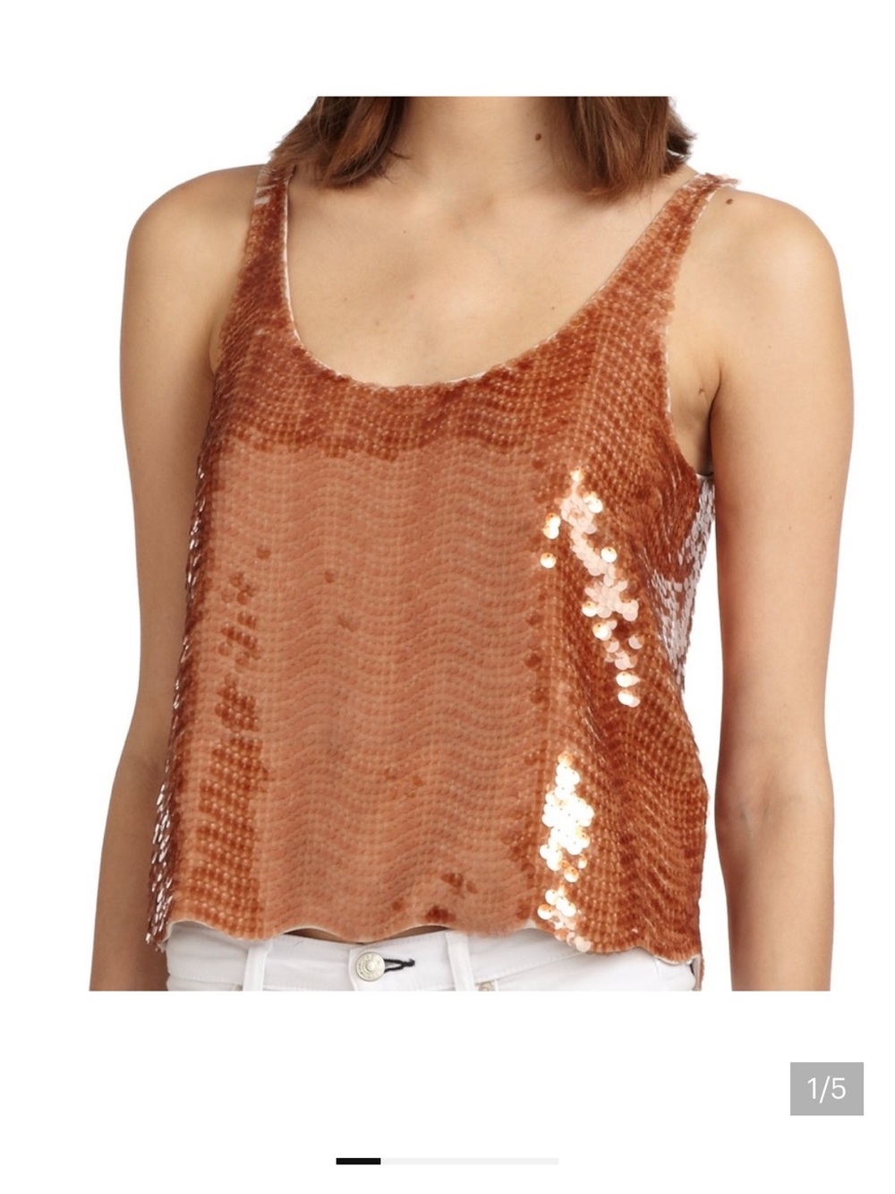 BCBGMaxazria Sequin Tank Top Sleeveless Cami EUC BCBG Max Azria M